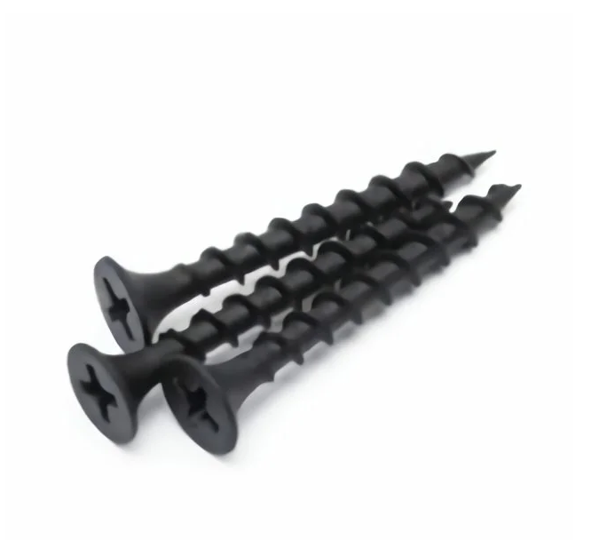 Саморезы 3,5x25, потайная головка, крупный шаг, оксидированный 10016