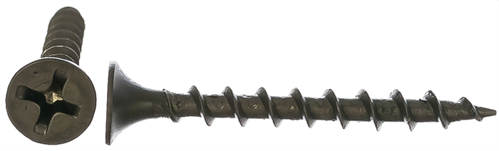 Саморезы 3,5x55, потайная головка, крупный шаг, оксидированный 10021